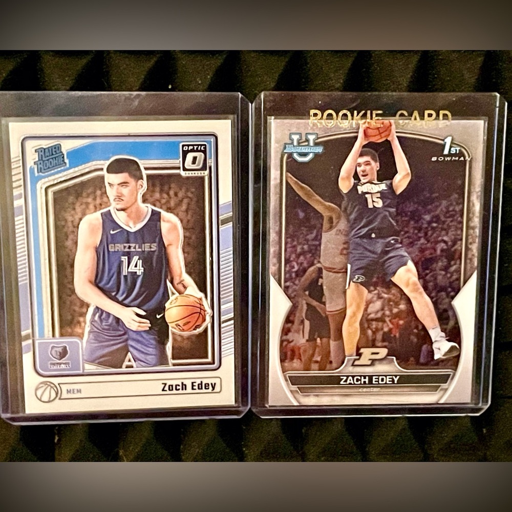 ZACH EDEY 2025 OPTIC RATED ROOKIE 2022-23 Topps Bowman University Chrome Rookie